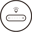 7 levels dimming control
