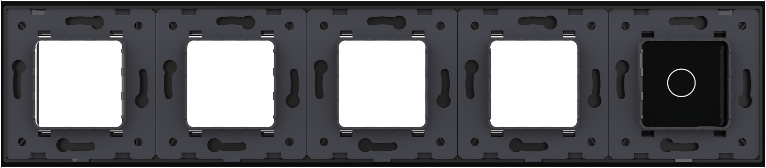 1 Gang + Frame Glass Panel