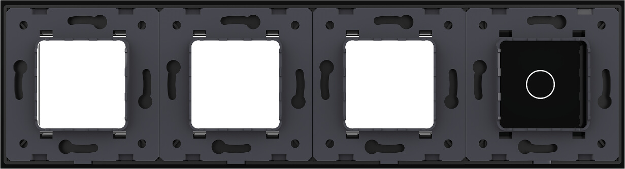 1 Gang + Frame Glass Panel