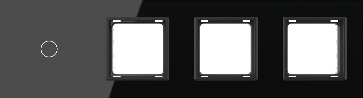 1 Gang + Frame Glass Panel