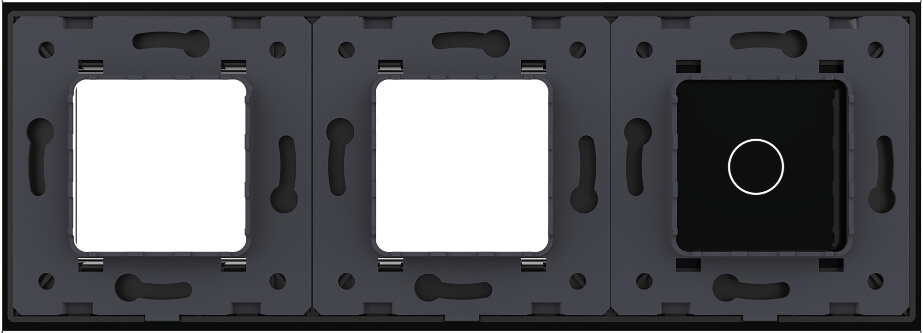 1 Gang + Frame Glass Panel