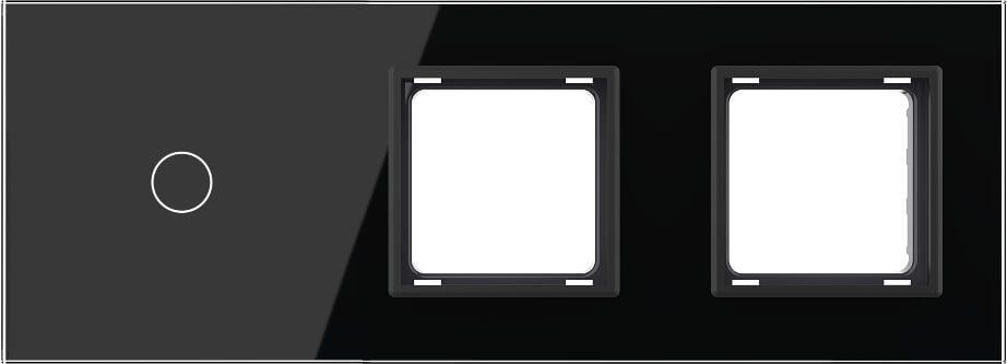 1 Gang + Frame Glass Panel