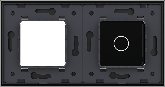 1 Gang + Frame Glass Panel