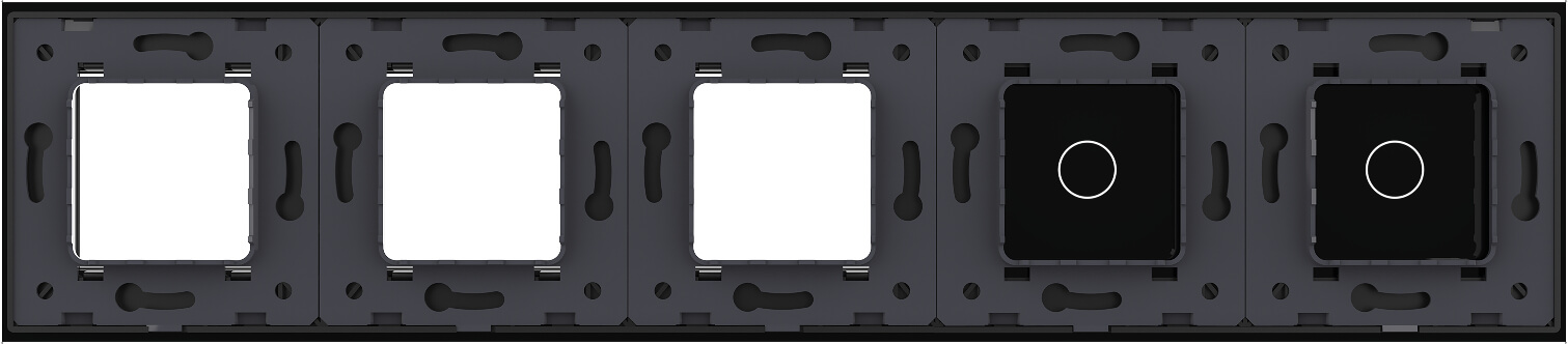 1 Gang + 1 Gang + Frame Glass Panel