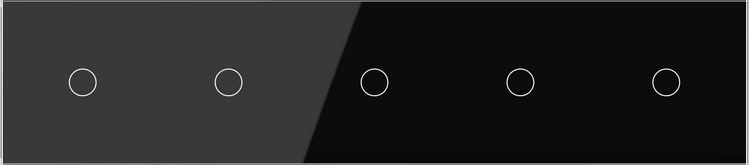 1 Gang + 1 Gang + 1 Gang + 1 Gang + 1 Gang Panel