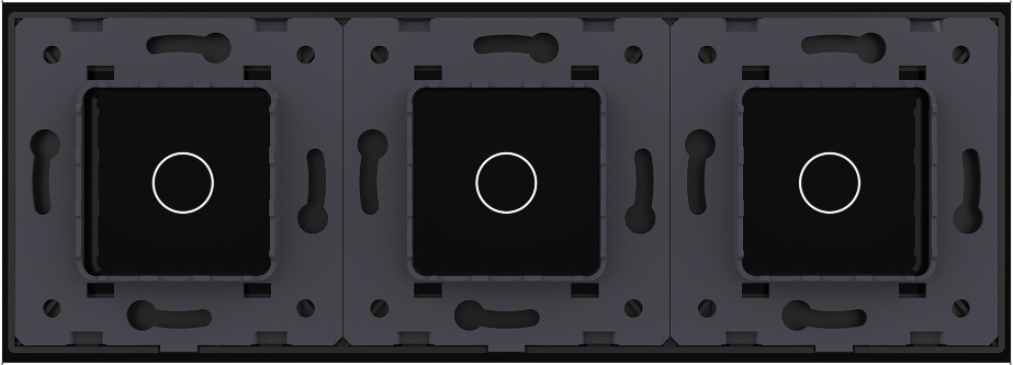 1 Gang + 1 Gang + 1 Gang Panel