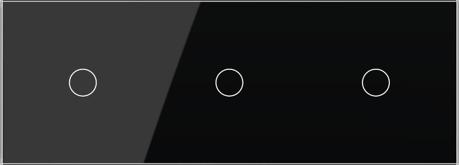 1 Gang + 1 Gang + 1 Gang Panel