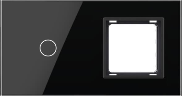 1 Gang + Frame Glass Panel